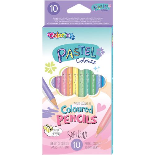 Színes ceruzakészlet 10 db-os, Colorino, pasztell