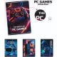 Lastva tűzött füzet A/5, kockás, 52 lapos, PC Games