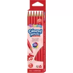Színes ceruza, Colorino, háromszög test, piros