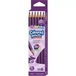 Színes ceruza, Colorino, háromszög test, lila