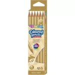 Színes ceruza, Colorino, háromszög test, arany