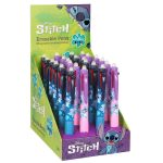 Radírozható golyóstoll, 4 színű, CoolPack, Stitch, kék vagy rózsaszín