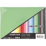 Színes karton, A/5, 180g, 20 szín, 60 lap/cs