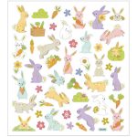 Matrica, nyuszik, 15x17cm