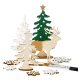 Karácsonyi fa dekoráció készítő kreatív szett, 15x17cm, erdő rénszarvassal