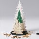 Karácsonyi fa dekoráció készítő kreatív szett, 15x17cm, karácsonyfák