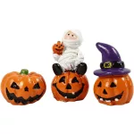 Halloweeni figurák, 3 db/csomag, 1,5-3,5cm magas