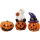 Halloweeni figurák, 3 db/csomag, 1,5-3,5cm magas