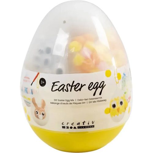 Húsvéti kreatív szett tojás formájú műanyag tartóban