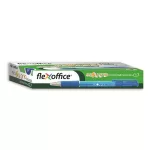 Golyóstoll, Flexoffice EasyGrip, piros, 0,4 mm, nyomógombos