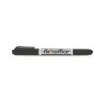 Alkoholos filctoll, kétvégű, 0,4 és 1,0 mm, kúpos, Flexoffice, fekete