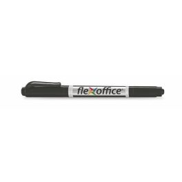   Alkoholos filctoll, kétvégű, 0,4 és 1,0 mm, kúpos, Flexoffice, fekete