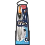 Körző készlet, fém, 2db-os, Maped Study Stop, rögzíthető lábakkal