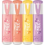 Szövegkiemelő készlet, 4 db-os, 1-5 mm, Maped Fluo Peps Flex Pastel, pasztell szín, többféle készlet