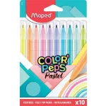 Filctoll készlet 10 db-os, 2,8 mm, kimosható, Maped Color Peps Pastel, pasztell