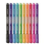 Filctoll készlet 10 db-os, 2,8 mm, kimosható, Maped Color Peps Glitter, csillámos