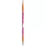 Grafitceruza HB, radírral, Maped Mini Cute Black Peps, háromszög test, kétféle változat