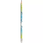 Grafitceruza HB, radírral, Maped Mini Cute Black Peps, háromszög test, kétféle változat