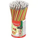 Grafitceruza HB, radírral, Maped Kidy Learn írástanuló ceruza, háromszög test, kétféle minta