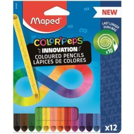   Színes ceruzakészlet 12 db-os, Maped Color Peps INFINITY, háromszög test