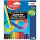 Színes ceruzakészlet 12 db-os, Maped Color Peps INFINITY, háromszög test