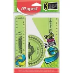 Vonalzókészlet, kicsi, műanyag, törhetetlen, 3 db-os, Maped Twist and Flex
