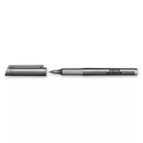 Dekormarker, 1 mm, kúpos, GRANIT M850, ezüst
