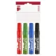 Táblafilc, flipchart marker készlet, 4 db-os, 1-4mm vágott hegy, ICO Artip 12