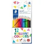 Színes ceruzakészlet 12 db-os, Staedtler Ergo Soft 157, háromszög test