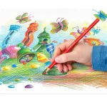 Színes ceruzakészlet 12 db-os, Staedtler Ergo Soft 157, háromszög test