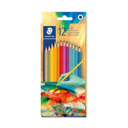 Színes ceruzakészlet 12 db-os, Staedtler 175C Multiverzum 2, hatszög test
