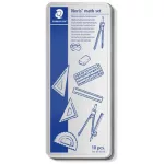 Matematikai készlet, fém dobozban, 10 darabos, Staedtler 55710