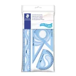 Vonalzókészlet, nagy, műanyag, hajlítható, 4 db-os, Staedtler 569PB, tönnfáée színben
