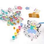 Szélcsengő készítő szett, foszforeszkáló, tündéres, Kidea