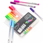 Zseléstoll készlet, 12 db-os, neon, Kidea