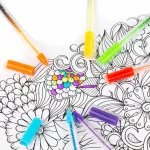 Zseléstoll készlet, 12 db-os, neon, Kidea