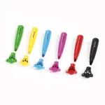 Filctoll készlet, 6 db-os, jumbo, macis kupakkal, Kidea