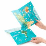 Matricás képalkotó szett, 3 háttérlap + 4 ív matrica, dinoszauruszos, Kidea