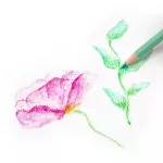 Színes ceruzakészlet, 36 db-os, fémdobozos, pasztell, háromszög test, Kidea