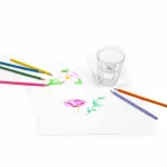 Színes ceruzakészlet, 36 db-os, fémdobozos, pasztell, háromszög test, Kidea