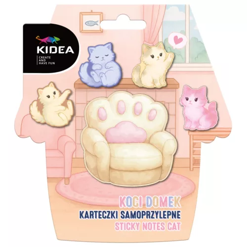 Öntapadós jegyzetlapok, cicás, Kidea