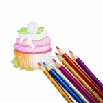 Színes ceruzakészlet, 12 db-os, hologramos test, Kidea