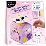 Dekorálható ajándékdoboz, cicás, Kidea