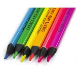 Színes ceruzakészlet, 6 db-os, neon, Kidea
