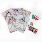 Színezhető, dekorálható hercegnős sablonok, Beauty Boards, Kidea