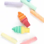 Aszfaltkréta, 8 db-os, jumbo, csavart fagyis, Kidea