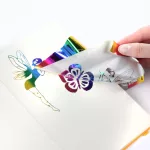 Fóliával színezhető matricás kreatív szett, tündérek és lepkék, Kidea