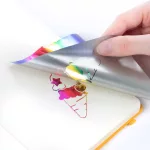 Fóliával színezhető matricás kreatív szett, állatok és édesség, Kidea