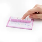 Nyomda szett, 6 db-os, jegyzettömbbel, Kidea, Party Art