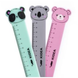 Állatos vonalzó, 15cm, 4 féle változat (koala, kutya panda, maci), Kidea, 1 db
